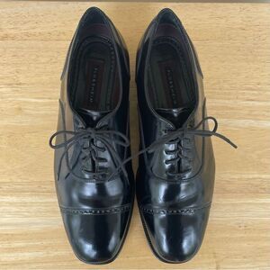 FLORSHEIM Black Leather Cap Toe Oxford Dress Shoes 8.5 D (Medium Width)